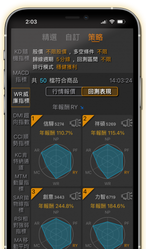 商品特色-策略選股